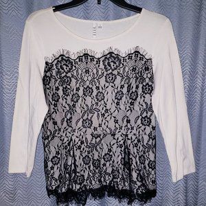 Womens 3/4 sleeve blouse